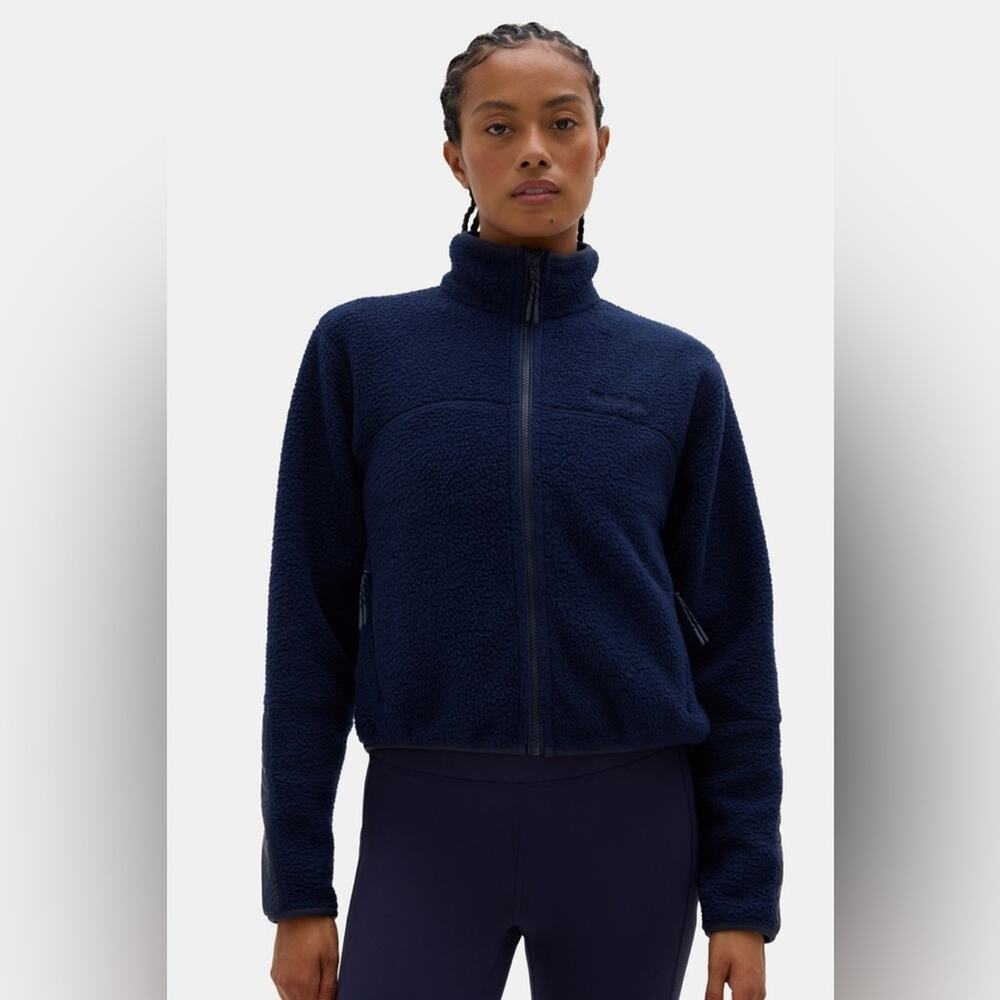 Halfdays Chapelle Fleece Jacket in Navy XS